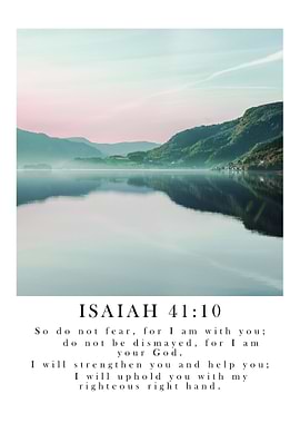Bible Verse Poster - Isaiah 41:10
