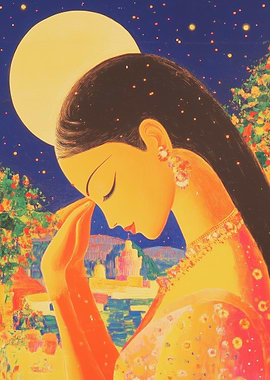 Woman Under the Moon