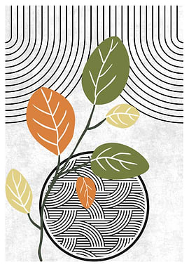 Abstract Leaf Art