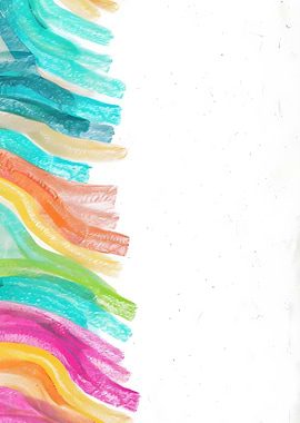 Rainbow Ripple: Translucent Waves of Color