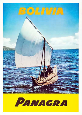Bolivia Panagra Travel Poster