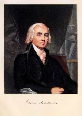 Portrait of James Madison, 4th American President