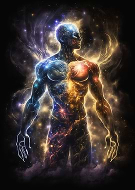Cosmic Humanoid Figure