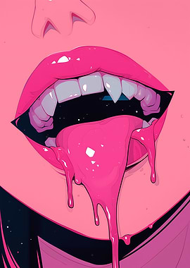 Pink Vampire Lips