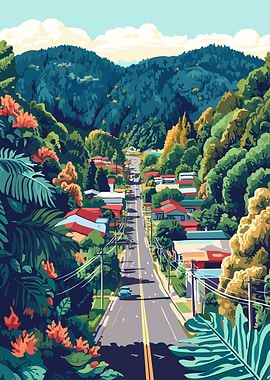 New Zealand Afternoon Minimalist Art