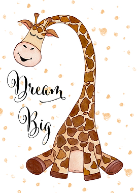 Giraffe Dream Big