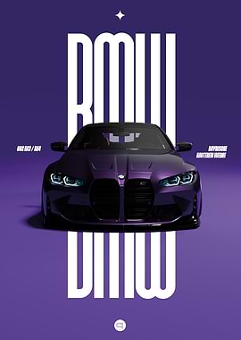 Car Poster - BMW G82 M4