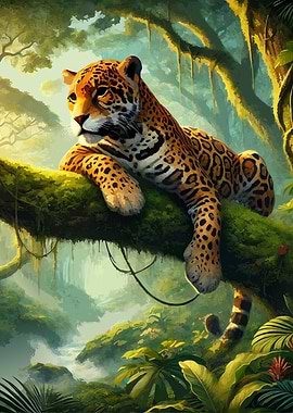 Jaguar in Jungle