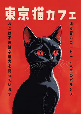 Tokyo Cat Cafe Poster