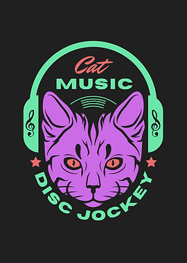 Cat Music Disc Jockey