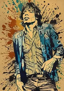 The Jagger Watercolor Portrait