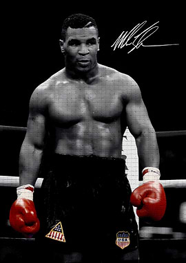 Mike Tyson Boxing Poster