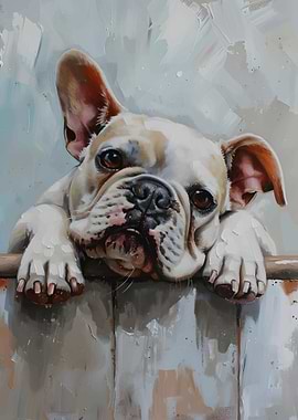 French Bulldog Painting