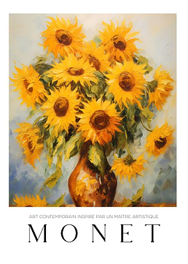 Monet Sunflowers Painting