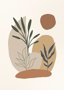 Abstract Botanical Art Print