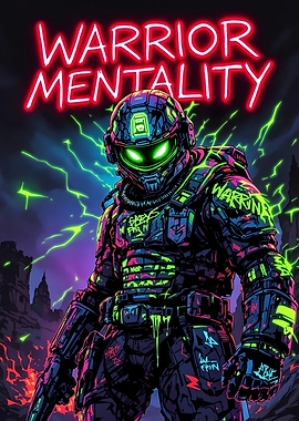 Warrior Mentality Art Print