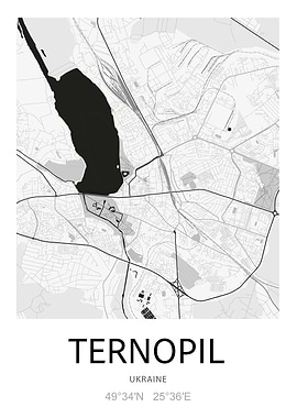 Ternopil City Map