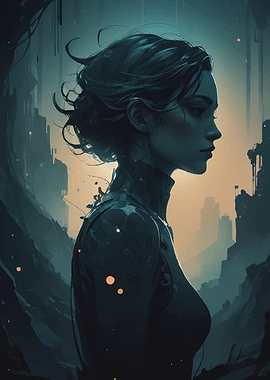 Woman in a Post-Apocalyptic World