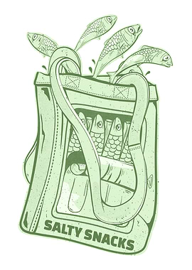 Salty Snacks Fish Bag SARDINES