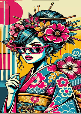 Geisha in Sunglasses