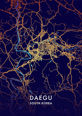 Daegu City Map