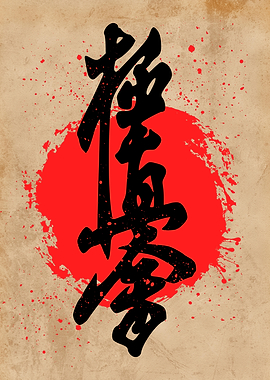 Kyokushin Karate Japanese Calligraphy