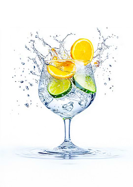 Gin Tonic Splash Drink