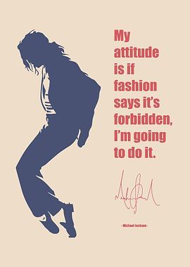 Michael Jackson Quote Poster