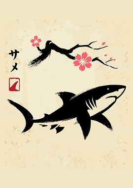 Japanese Shark Art