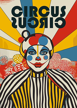 Circus Circus Clown Poster