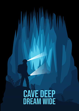 Cave Exploration Poster