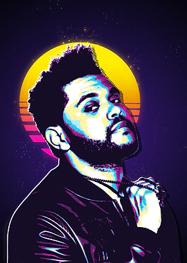 The Weeknd Retro Art