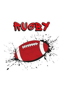 Rugby Ball Graphic