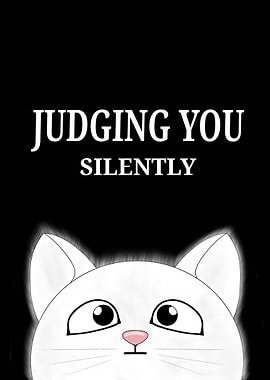 Judging You Silently Cat
