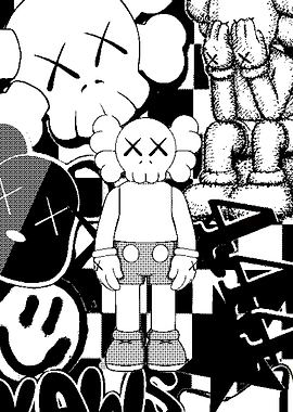 KAWS BLACKWHITE