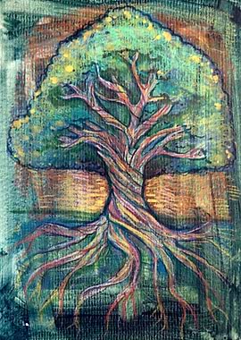 Tree of Life Painting Yggdrasil