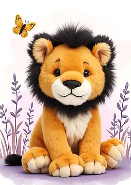 Plush Lion Cub Toy