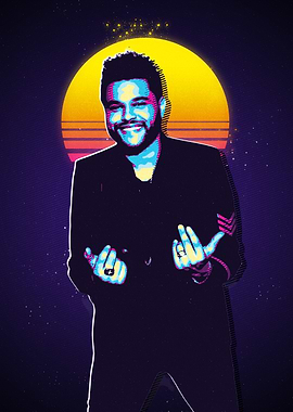 The Weeknd Retro Art