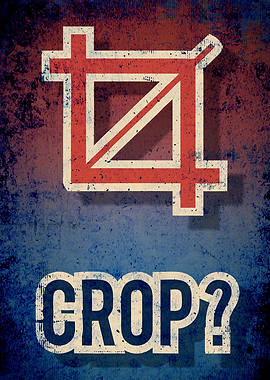 Crop Graphic Design Poster