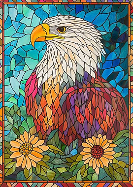 Stained Glass Eagle