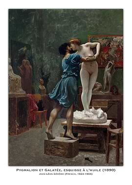 Pygmalion and Galatea Painting