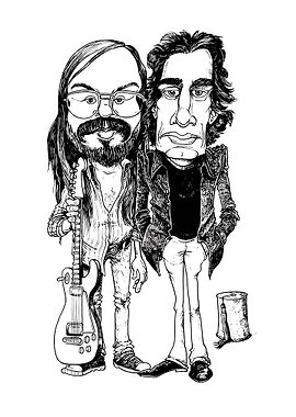 Caricature of Two Musicians