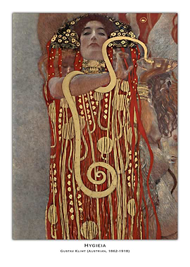 Hygieia by Gustav Klimt