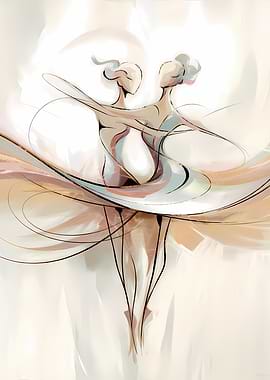 Abstract Dance Couple