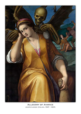 Allegory of Avarice Painting