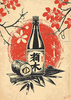 Japanese Sake and Sushi