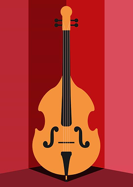 Double Bass Illustration