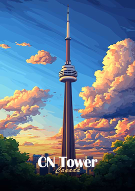 CN Tower Sunset