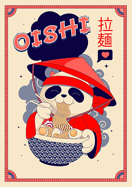 Cute Panda, Cozy Ramen