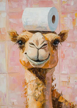 Camel with Toilet Paper